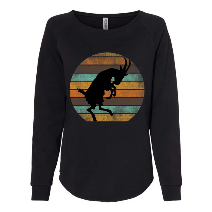 Billy Strings Goat Silhouette Retro Sunset Womens California Wash Sweatshirt