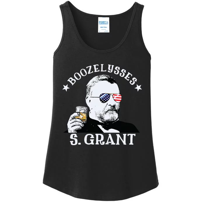 Boozelysses S Grant Ulysses S Grant Drinking Presidents Ladies Essential Tank