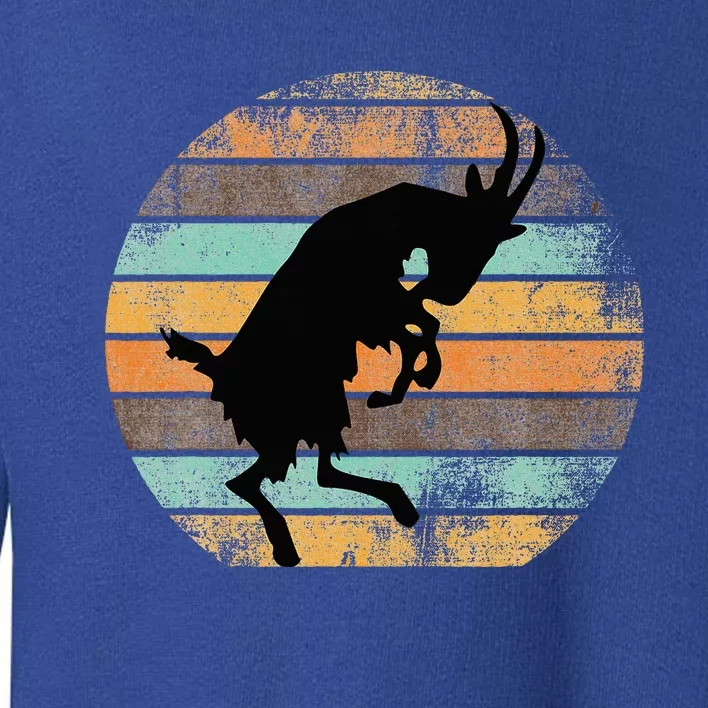 Billy Strings Goat Silhouette Retro Sunset Toddler Sweatshirt