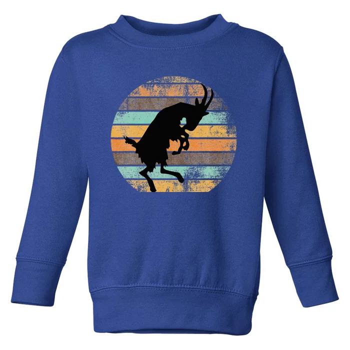 Billy Strings Goat Silhouette Retro Sunset Toddler Sweatshirt