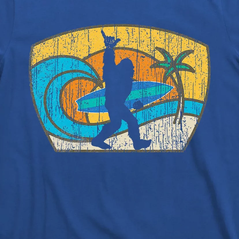 Bigfoot Surfing Gift For Shaka Aloha Surfer Dude T-Shirt