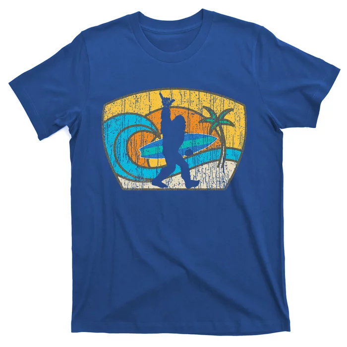 Bigfoot Surfing Gift For Shaka Aloha Surfer Dude T-Shirt