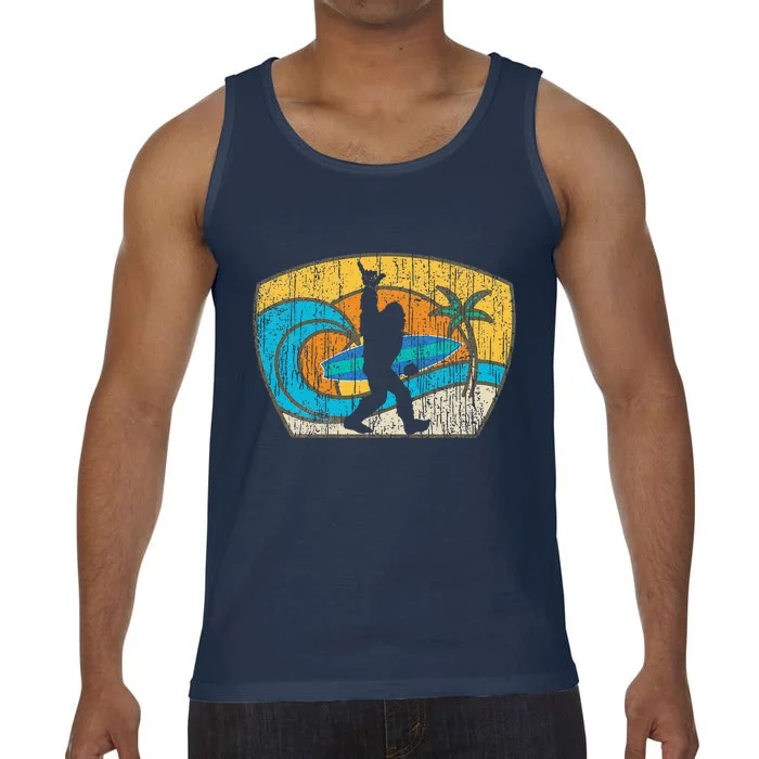 Bigfoot Surfing Gift For Shaka Aloha Surfer Dude Comfort Colors® Tank Top