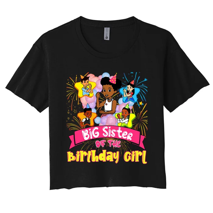 Big Sister GracieS Corner Birthday Dolls Cute Party Gift Women's Crop Top Tee