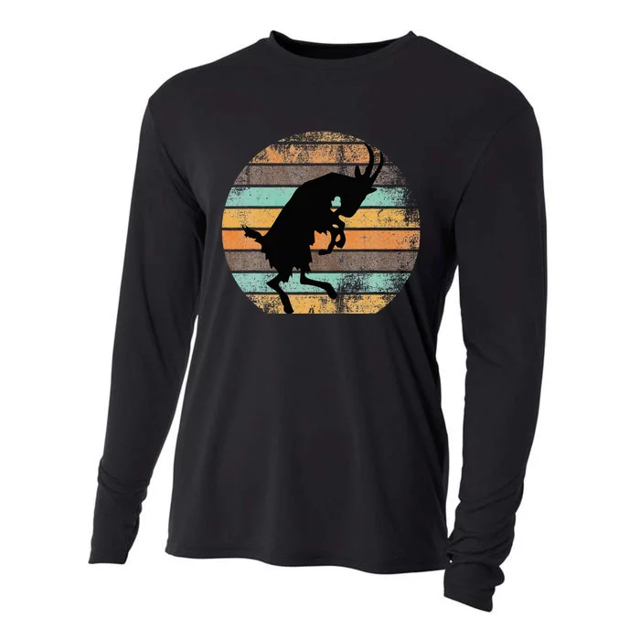 Billy Strings Goat Silhouette Retro Sunset Cooling Performance Long Sleeve Crew