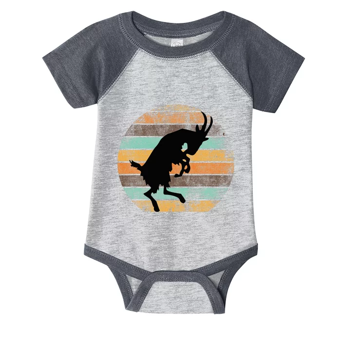 Billy Strings Goat Silhouette Retro Sunset Infant Baby Jersey Bodysuit