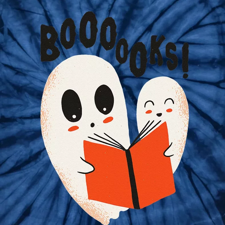 BOOOOKS! Spooky Ghosts Reading BOO BOOKS Halloween Meme Tie-Dye T-Shirt