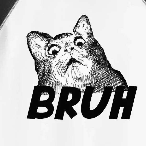 Bruh Shocked Gasp Cat Toddler Fine Jersey T-Shirt