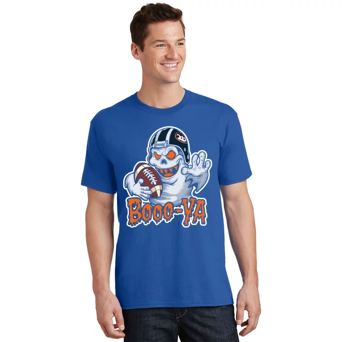 Boooya Spooky Ghost Halloween Football Great Gift T-Shirt