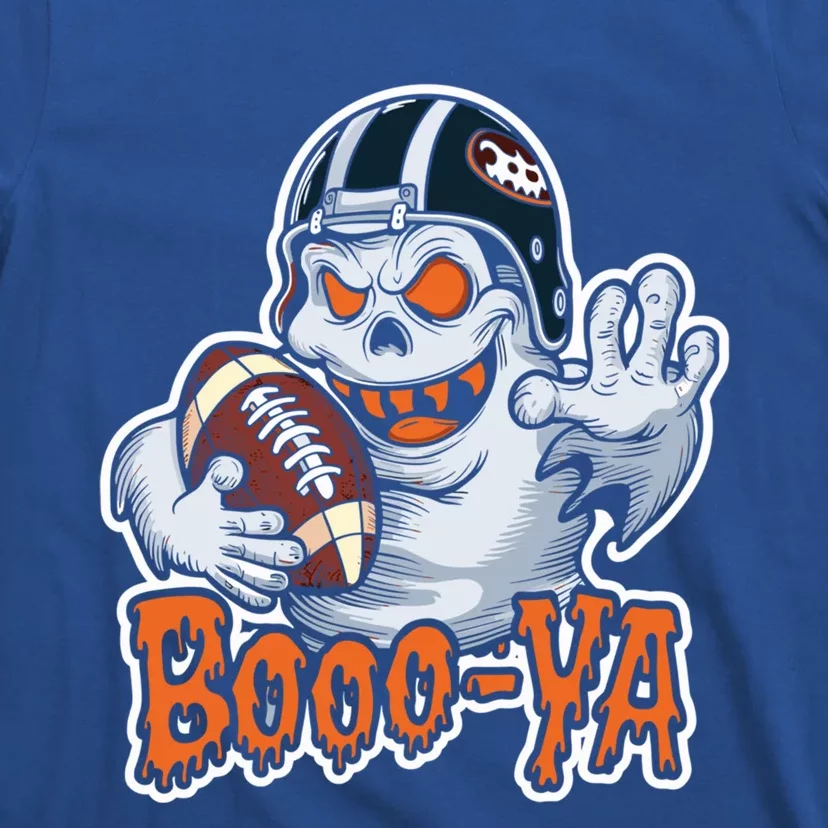 Boooya Spooky Ghost Halloween Football Great Gift T-Shirt