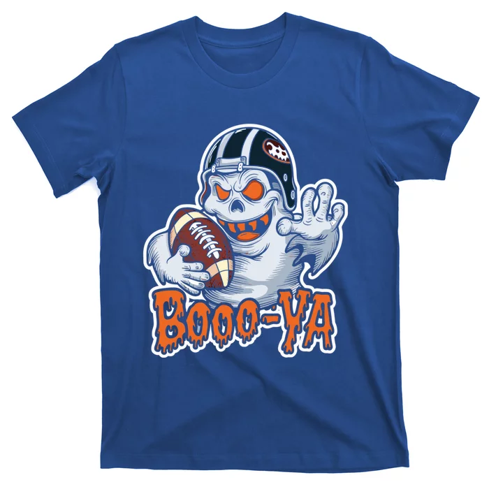 Boooya Spooky Ghost Halloween Football Great Gift T-Shirt