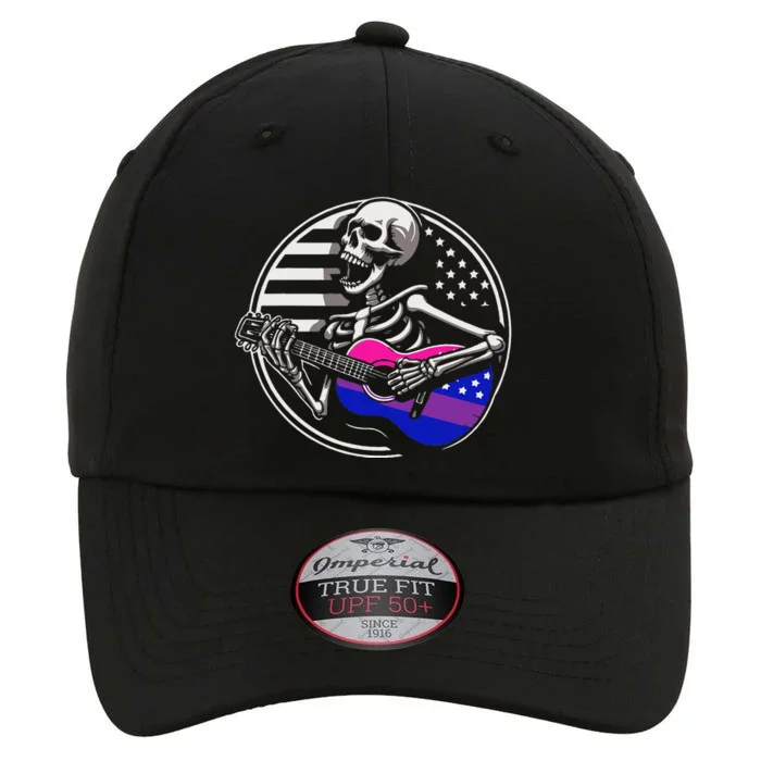 Bisexual Skeleton Guitar Lgbtq Pride Bisexuality Flag The Original Performance Cap