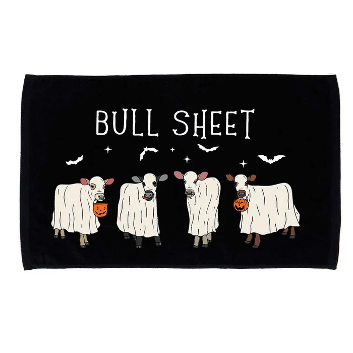 Bull Sheet Ghost Cow Halloween Funny This Is Bull Sheet Microfiber Hand Towel