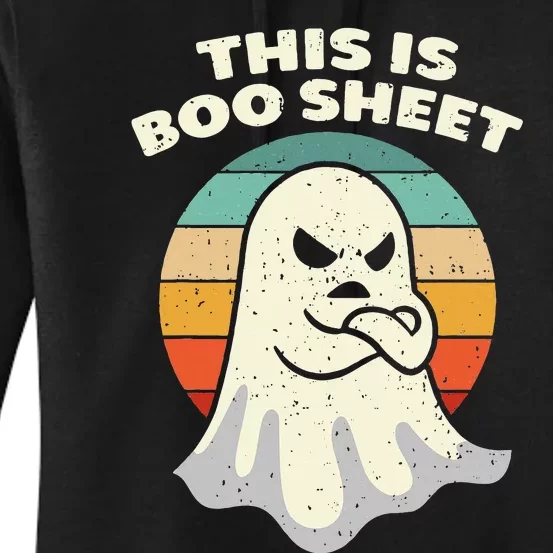 Boo Sheet Ghost Halloween Costume Women's Pullover Hoodie