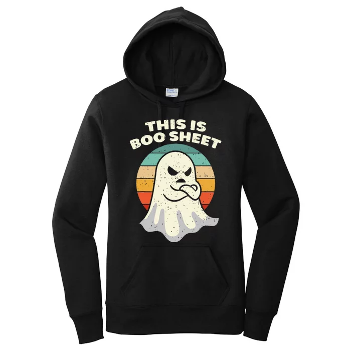 Boo Sheet Ghost Halloween Costume Women's Pullover Hoodie