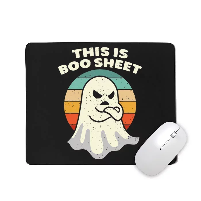 Boo Sheet Ghost Halloween Costume Mousepad