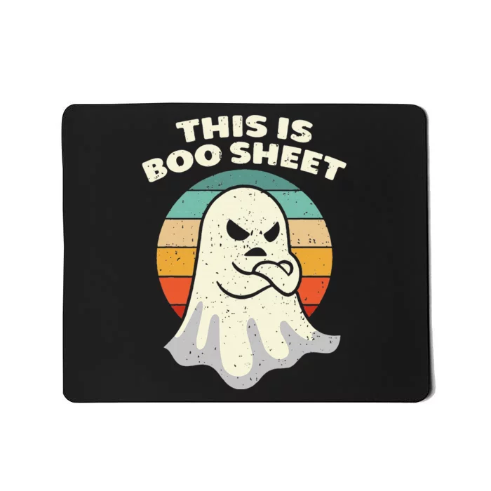 Boo Sheet Ghost Halloween Costume Mousepad