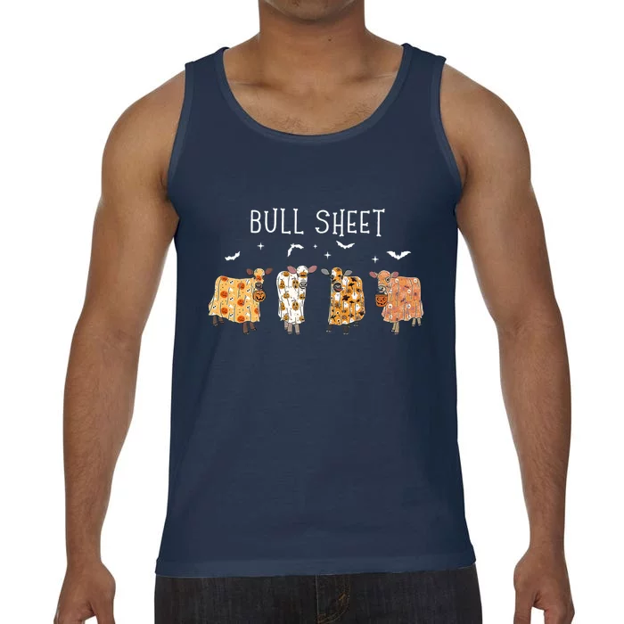 Bull Sheet Ghost Cow Halloween Funny This Is Bull Sheet Gift Comfort Colors® Tank Top