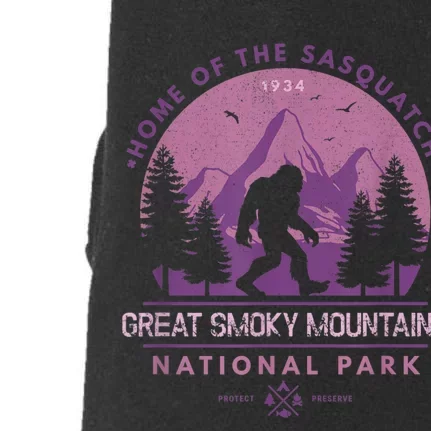 Bigfoot Sasquatch Great Smoky Mountains National Park Doggie 3-End Fleece Hoodie