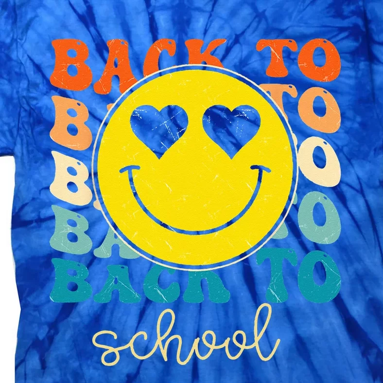 Boho Style Groovy Smile Back To School Tie-Dye T-Shirt