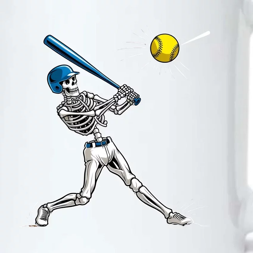 Baseball Skeleton Halloween Spooky Baseball Halloween Design Black Color Changing Mug