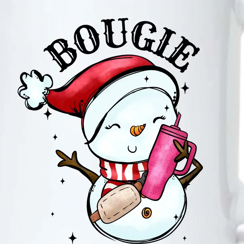 Bougie Snowman Holding A Tumbler Black Color Changing Mug