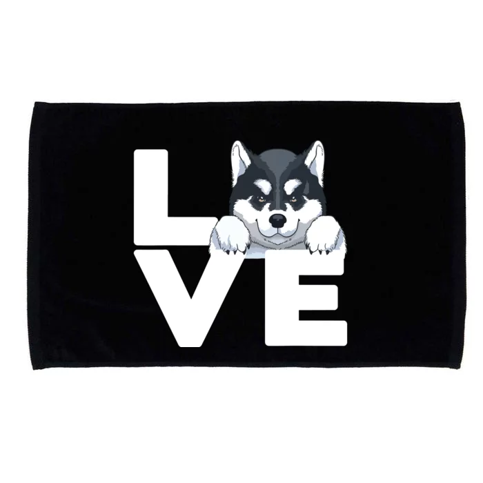 Best Siberian Husky For Men Women Huskies Dog Owner Lover Microfiber Hand Towel