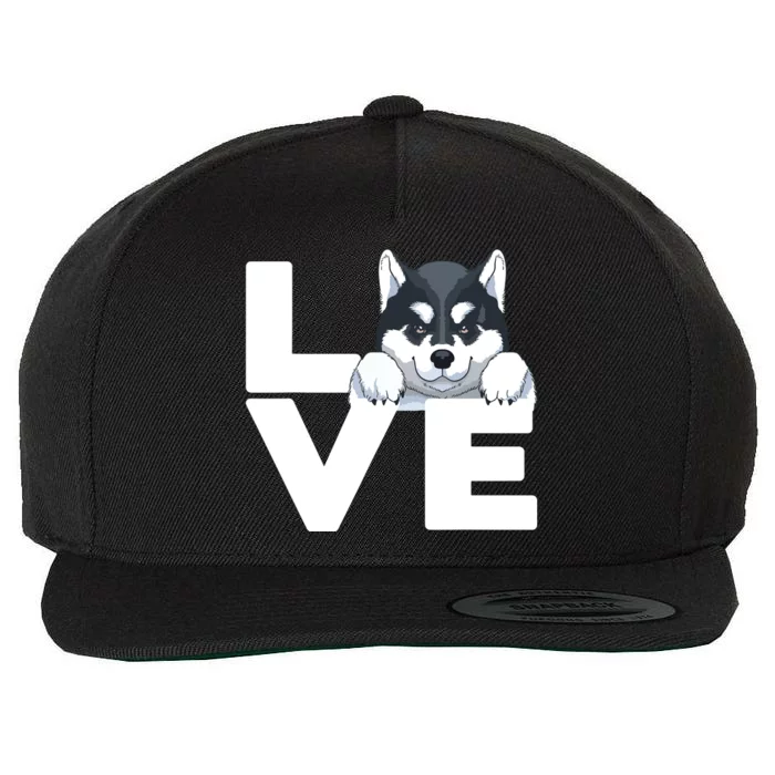 Best Siberian Husky For Men Women Huskies Dog Owner Lover Wool Snapback Cap