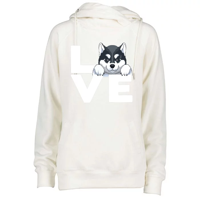 Best Siberian Husky For Men Women Huskies Dog Owner Lover Womens Funnel Neck Pullover Hood