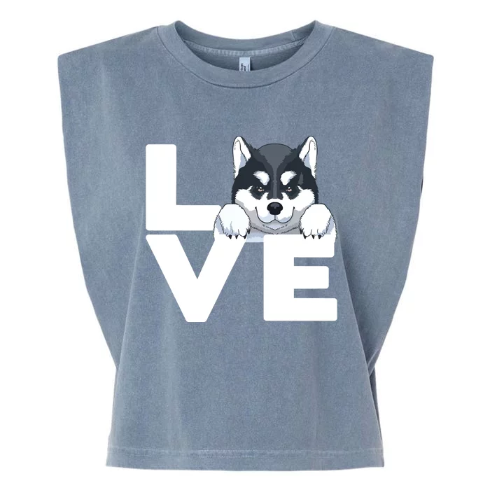 Best Siberian Husky For Men Women Huskies Dog Owner Lover Garment-Dyed Women's Muscle Tee