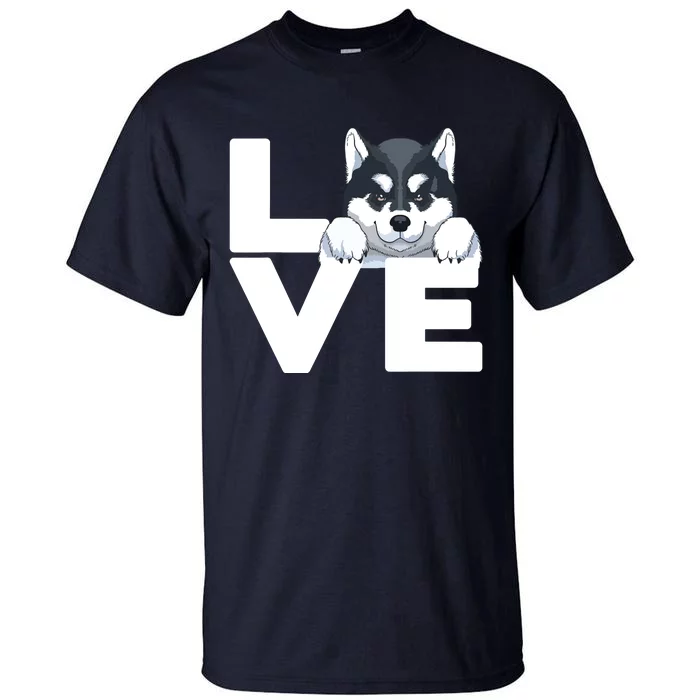 Best Siberian Husky For Men Women Huskies Dog Owner Lover Tall T-Shirt