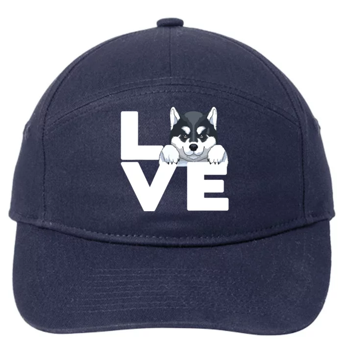 Best Siberian Husky For Men Women Huskies Dog Owner Lover 7-Panel Snapback Hat