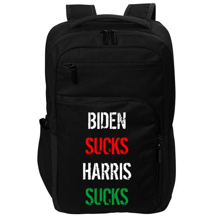 Biden Sucks Harris Sucks Impact Tech Backpack