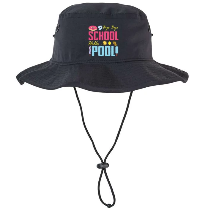 Bye School Hello Pool Beach Last Day Of School Legacy Cool Fit Booney Bucket Hat