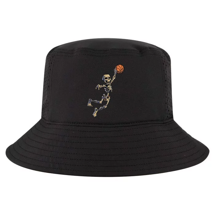 Basketball Skeleton Halloween Basketball Halloween Cool Comfort Performance Bucket Hat