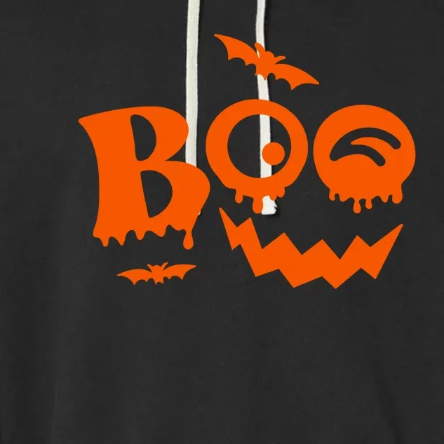 Boo Spooky Halloween Festive Garment-Dyed Fleece Hoodie