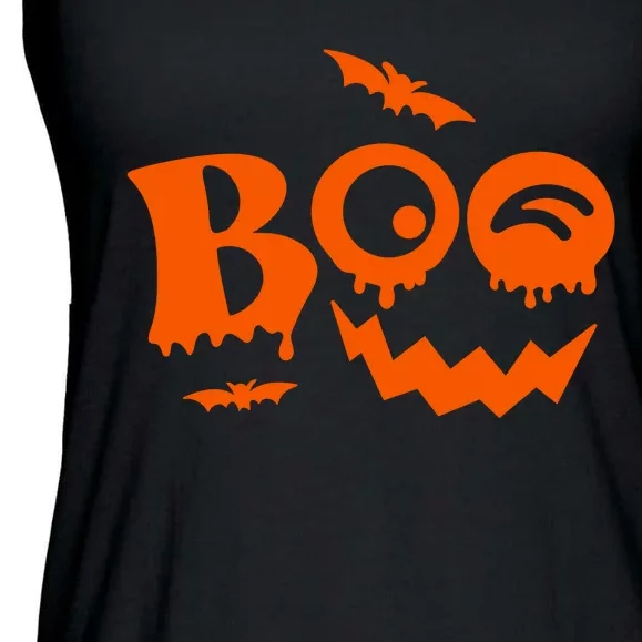 Boo Spooky Halloween Festive Ladies Essential Flowy Tank