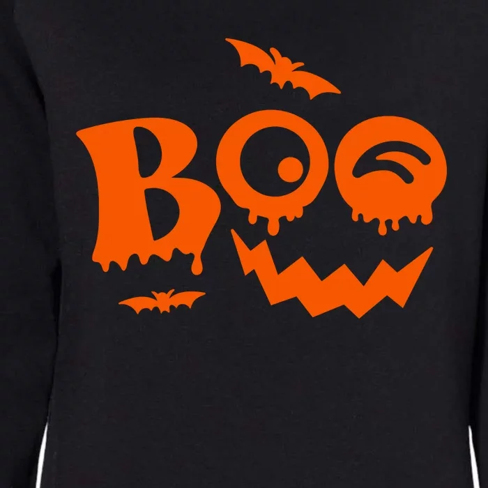 Boo Spooky Halloween Festive Womens California Wash Sweatshirt