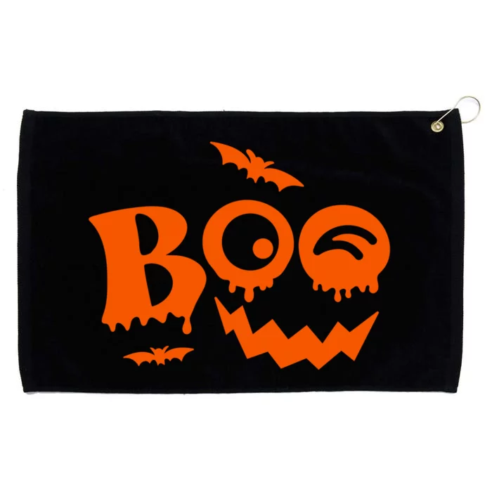 Boo Spooky Halloween Festive Grommeted Golf Towel