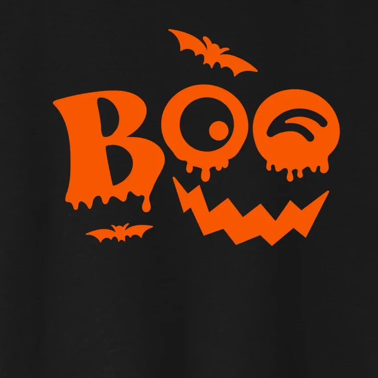 Boo Spooky Halloween Festive Women's Crop Top Tee