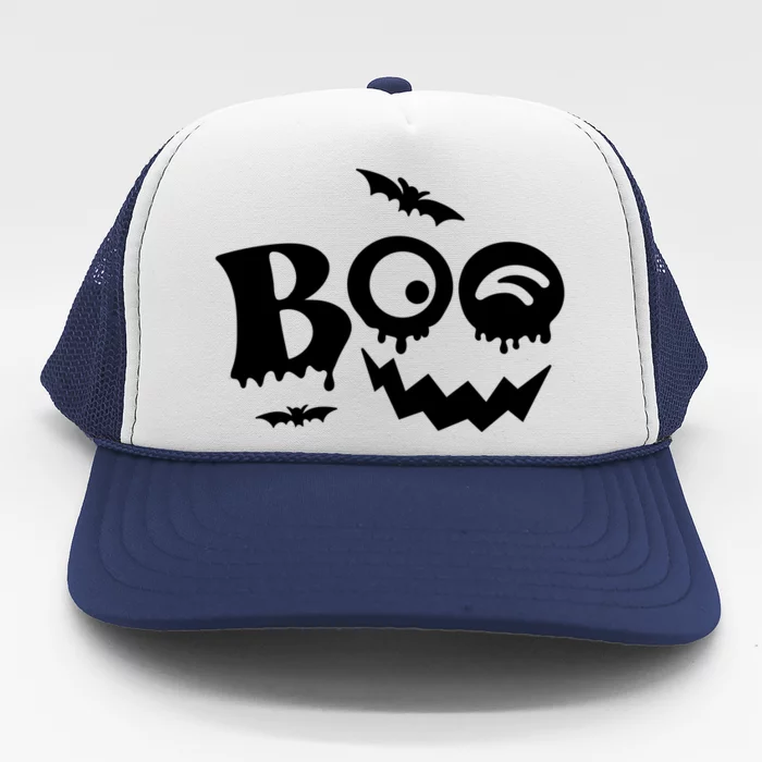 Boo Spooky Halloween Festive Trucker Hat