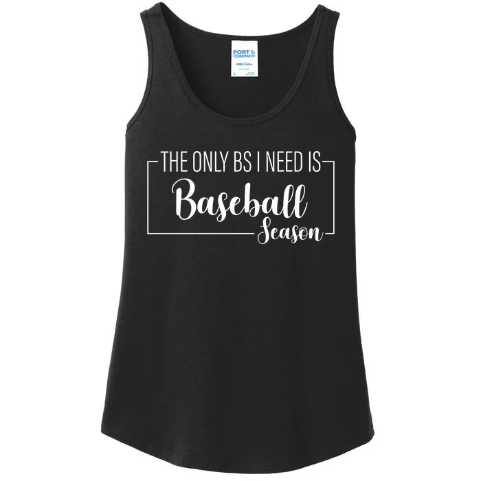 Baseball Season Humor Graphic Ladies Essential Tank