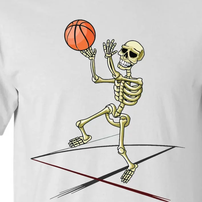 Basketball Skeleton Halloween Boy Basketball Halloween Tall T-Shirt