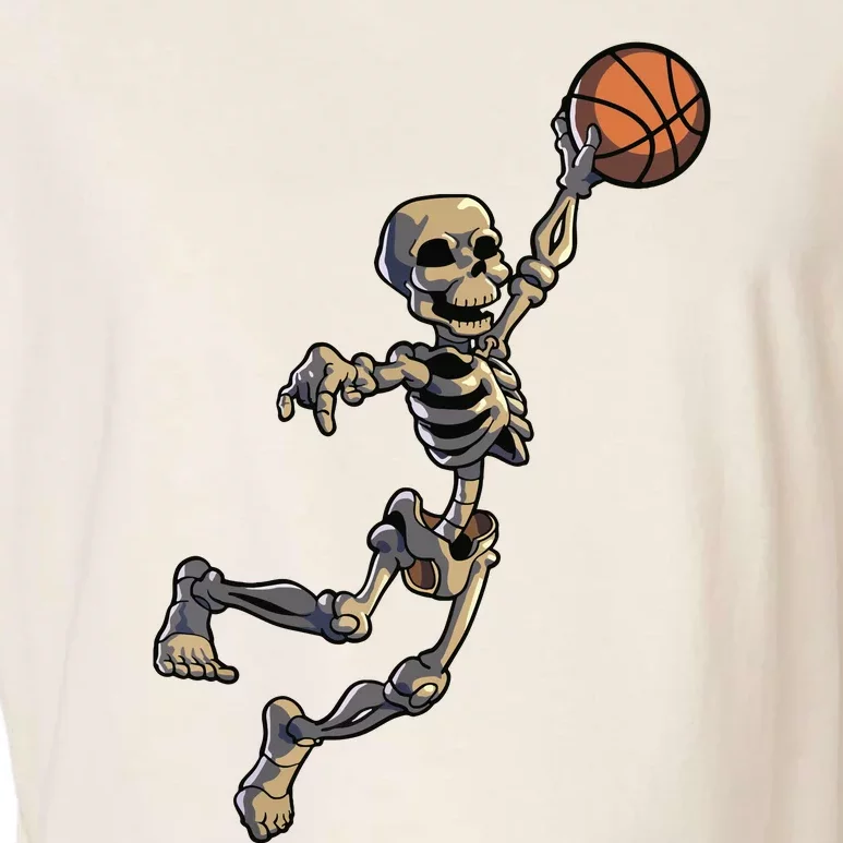 Basketball Skeleton Halloween Boy Basketball Halloween Garment-Dyed Women's Muscle Tee