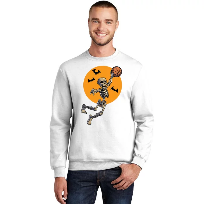 Basketball Skeleton Halloween Boy Basketball Halloween Sweatshirt