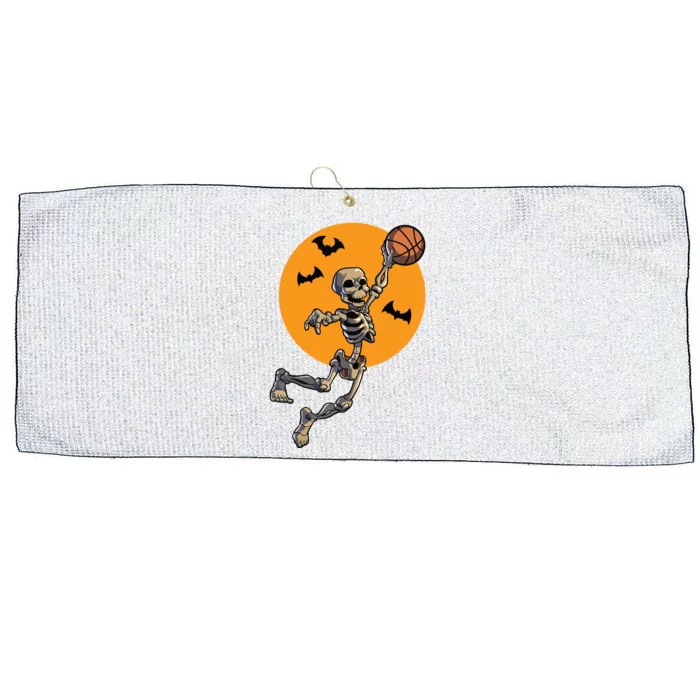 Basketball Skeleton Halloween Boy Basketball Halloween Large Microfiber Waffle Golf Towel