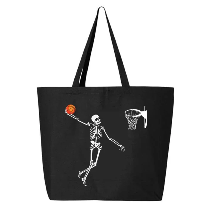 Basketball Skeleton Halloween Artdunking Skeleton 25L Jumbo Tote