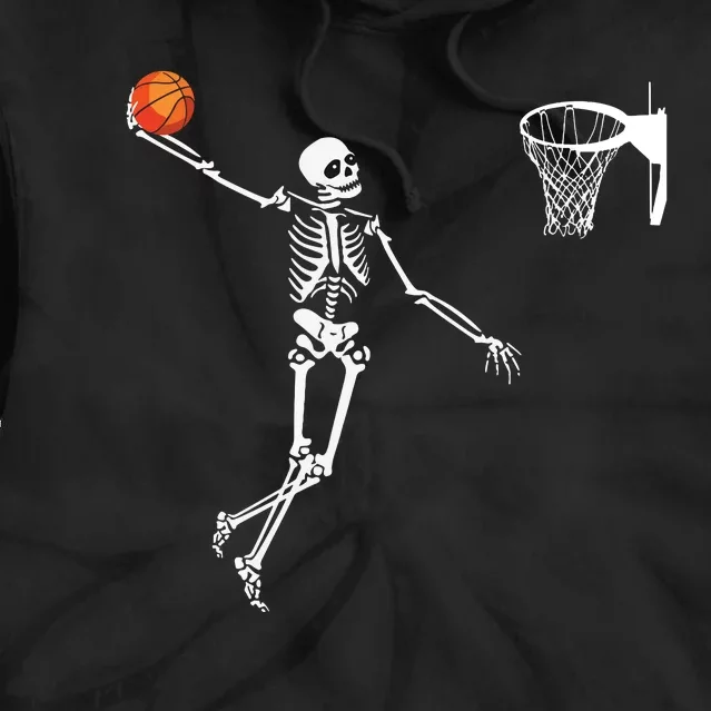 Basketball Skeleton Halloween Artdunking Skeleton Tie Dye Hoodie