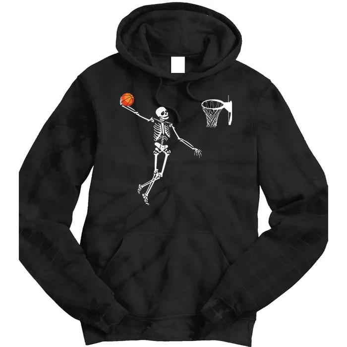 Basketball Skeleton Halloween Artdunking Skeleton Tie Dye Hoodie