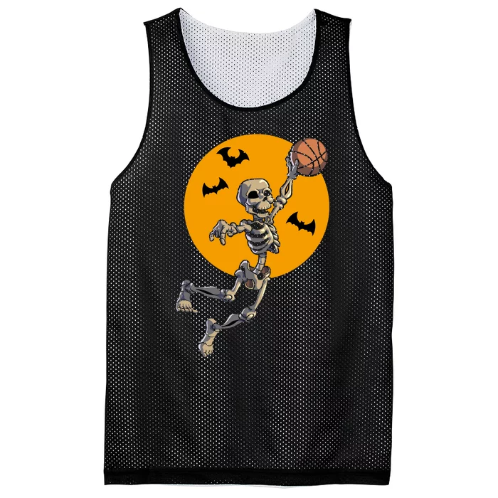 Basketball Skeleton Halloween Basketball Halloween Mesh Reversible Basketball Jersey Tank